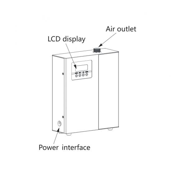 Metal Electric Vapor Oil Scent Diffuser Machine System for small space